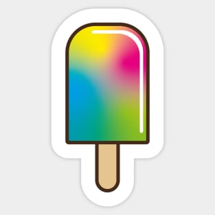 trippy psychedelic vector of a lolly Sticker